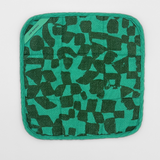 Potholder - Checks - Olive - Lucky Green