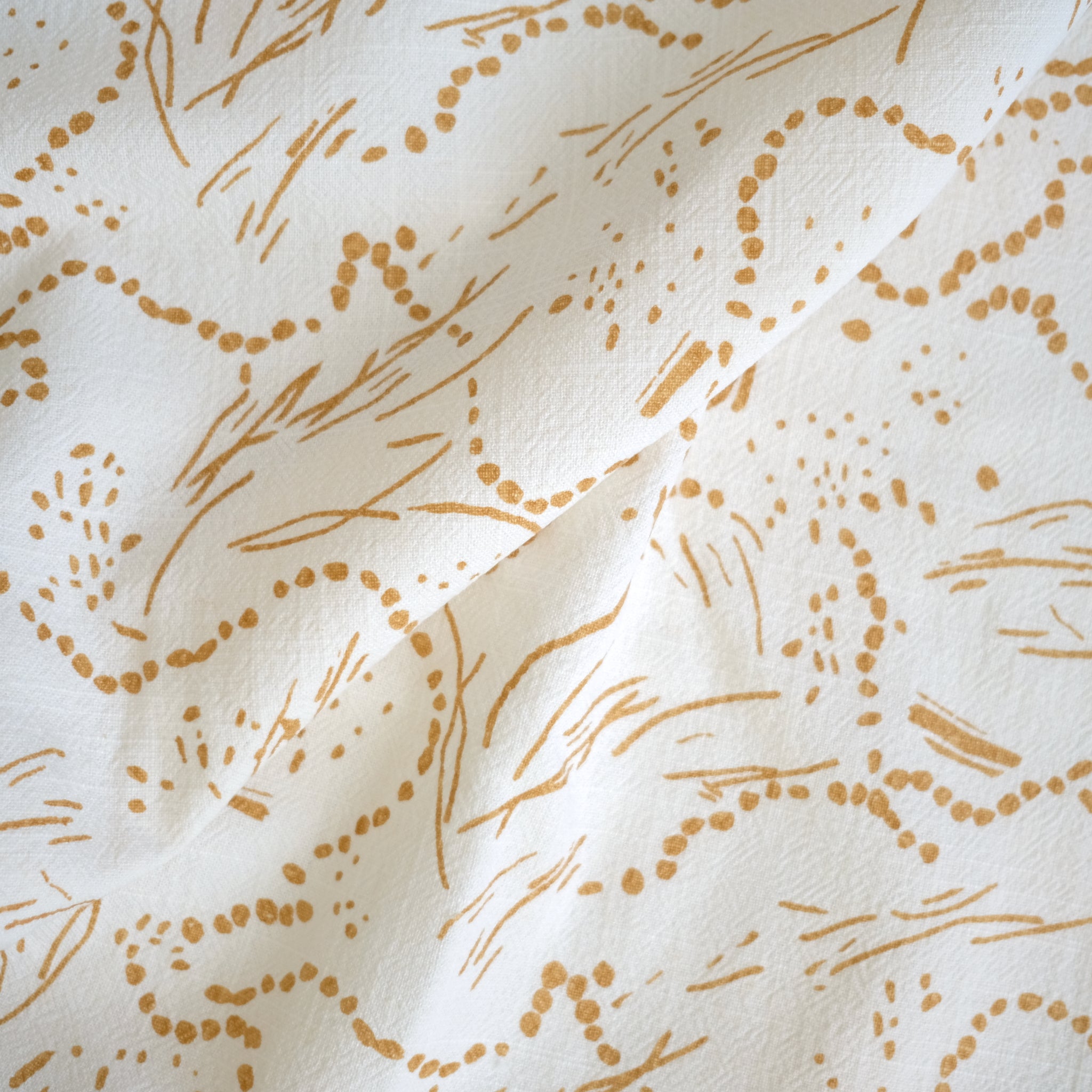 DRAPE in GOLD - Fabric by the yard