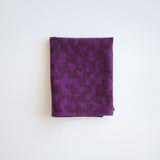 Tea Towel - Checks - Lentil - Violet