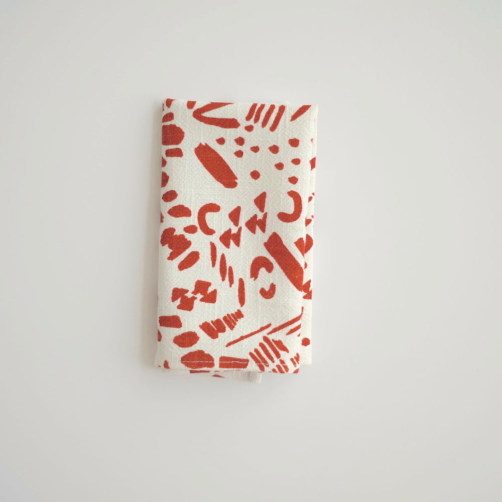 Everyday Napkins - Dashes & Moons - Brick
