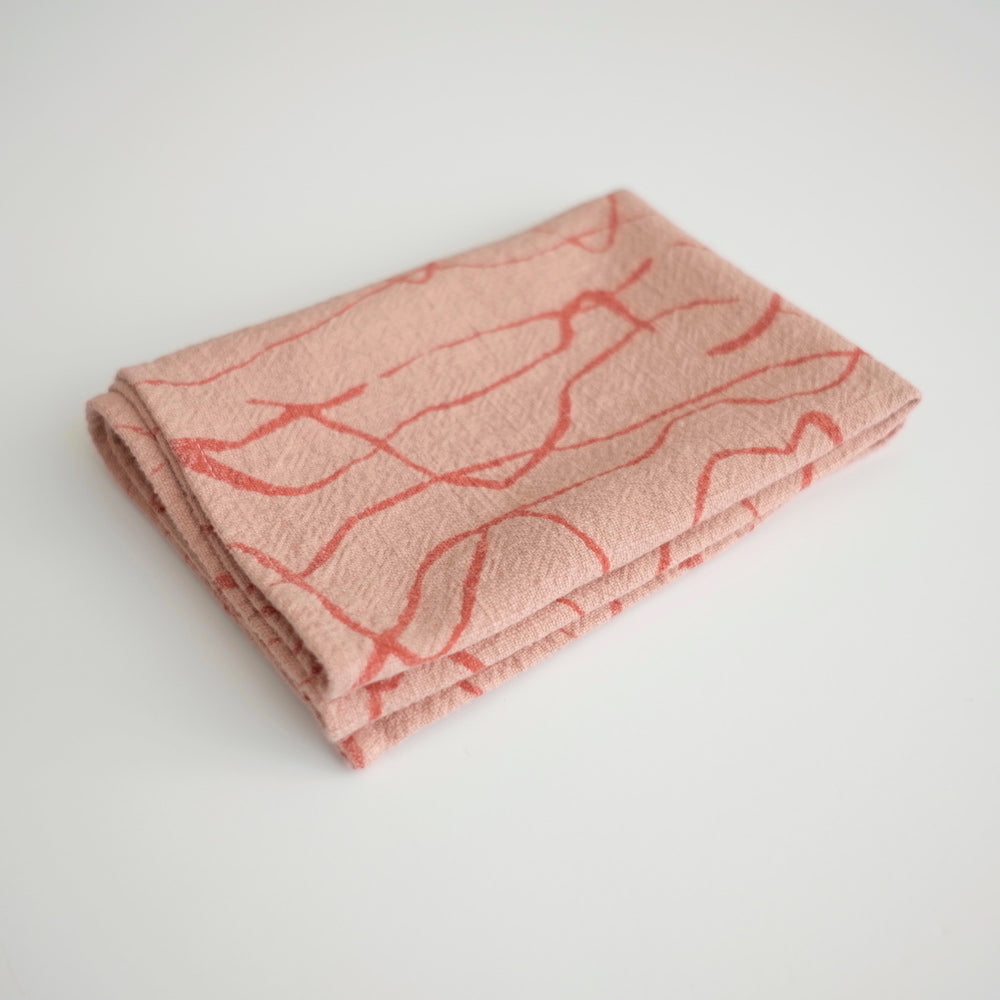 Tea Towel - Weave - terra cotta/dusty coral