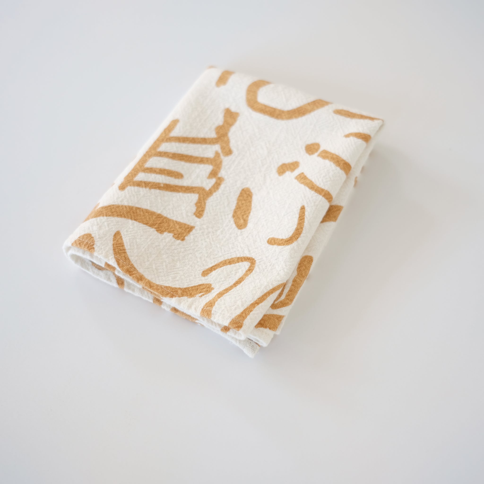 Tea Towel - Fold - Gold