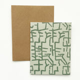 Greeting Card Set - Guston in Greens and Pinks