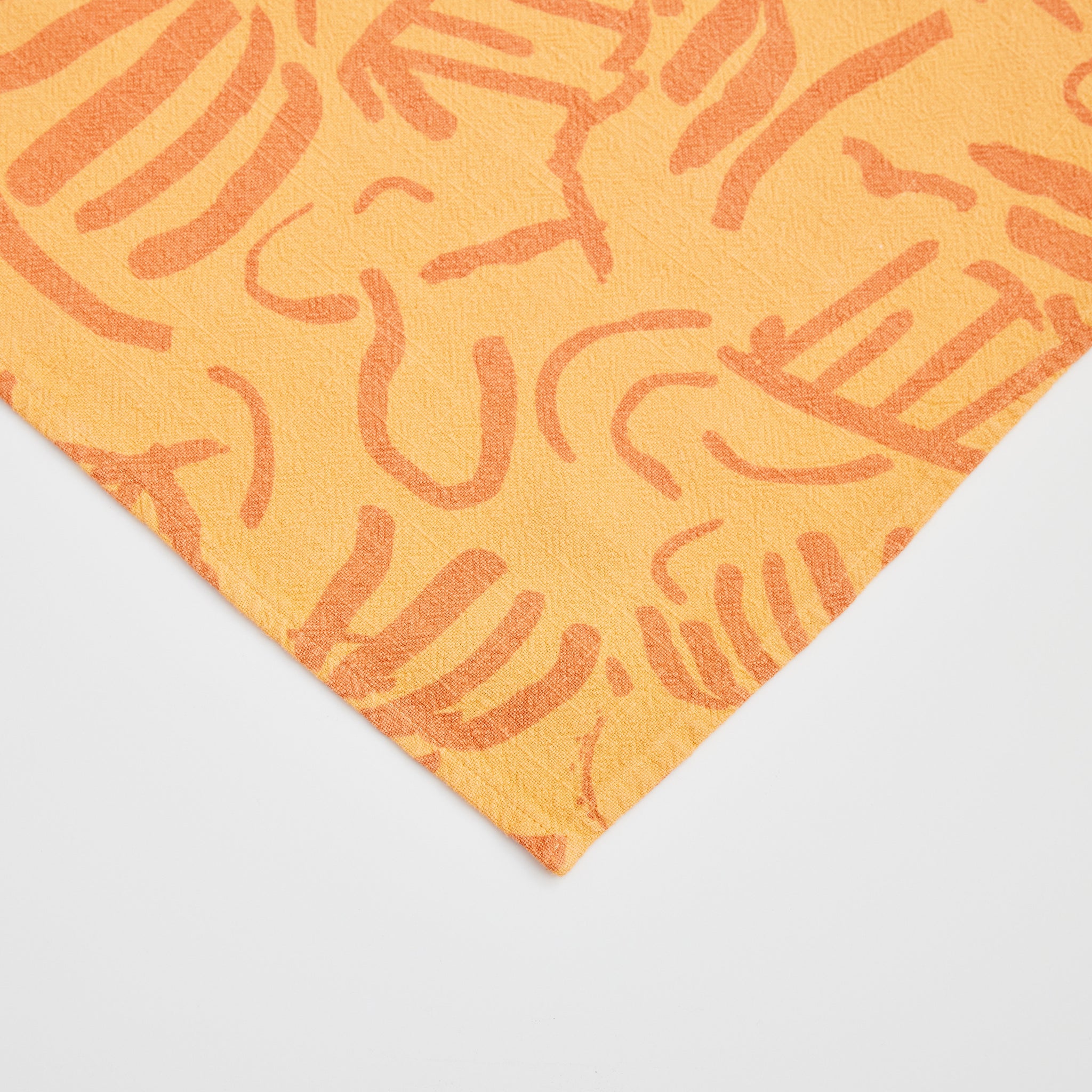 Tea Towel - Fold - Melon - Tangerine