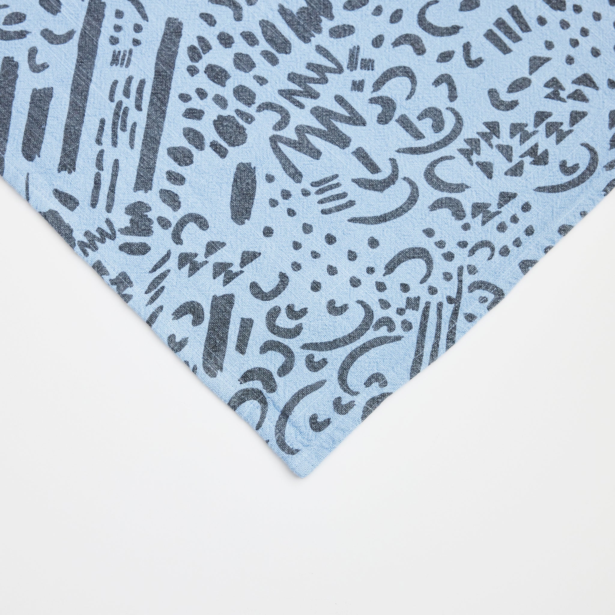 Everyday Napkins - Dashes & Moons - Charcoal - Steele Blue