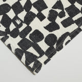 Tea Towel - Checks - Faded Black