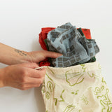 Reusable Cinch Bag - Little Moth - Sage