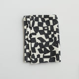 Tea Towel - Checks - Faded Black