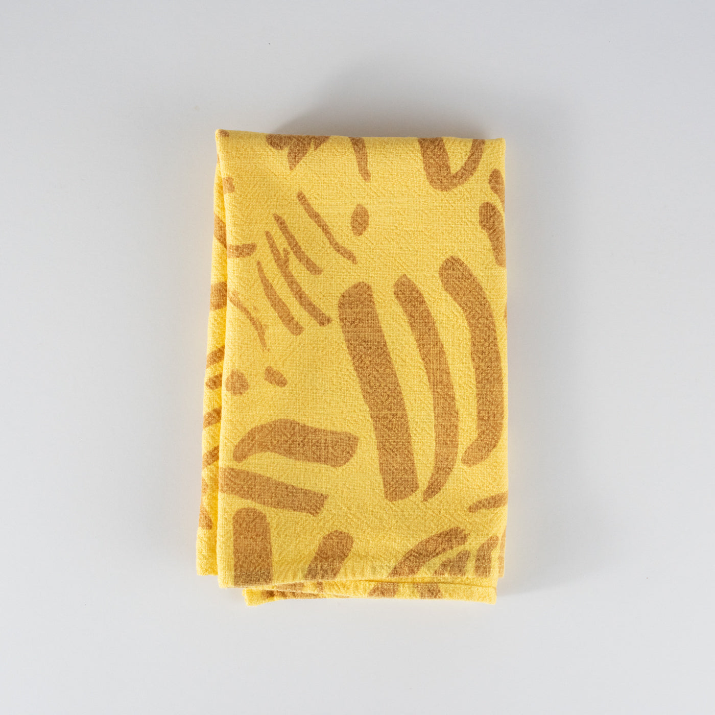 Tea Towel - Fold - Gold - Sun
